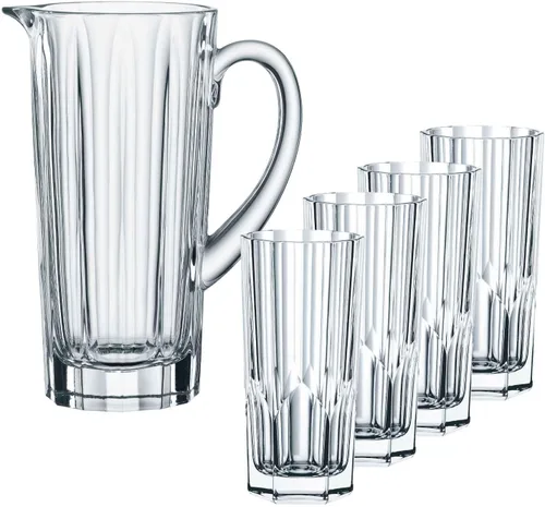 Miniatura 9 de Nachtmann Aspen Collection Highball Vasos, juego de 4, vasos largos para beber, cristalería de 11 onzas de alto, para mezclar bebidas y cócteles