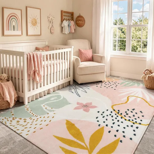 Miniatura 18 de Lahome Alfombra de pasillo rosa - Alfombra de 2x7, alfombra antideslizante lavable para baño, alfombra ligera para piso, alfombras para pasillo