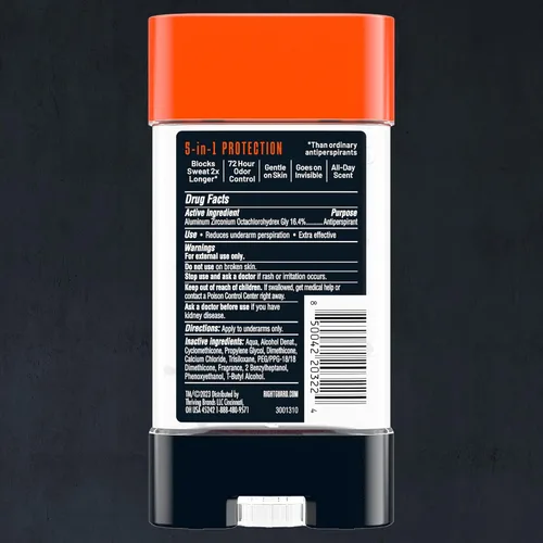 Miniatura 2 de Right Guard Xtreme Defense - Gel desodorante antitranspirante, aroma Arctic Refresh - Desodorante 5 en 1 en los que los hombres pueden confiar, gel