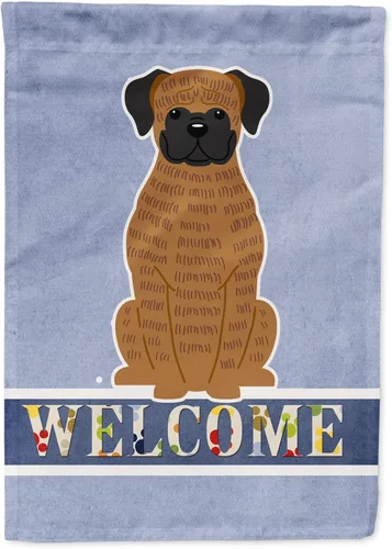 Miniatura 245 de Caroline's Treasures BB5622GF Airedale - Bandera de bienvenida para jardín, bandera decorativa para patio, exteriores, patio, parterres