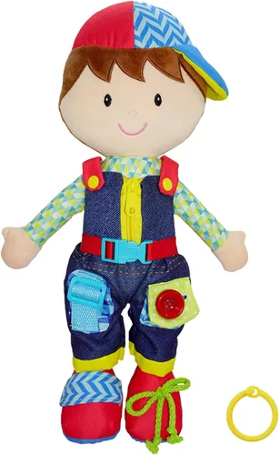 Miniatura 16 de June Garden Dressy Friends Belle de 15.5 pulgadas, muñeca de peluche educativa para niños y niños pequeños de 2 años en adelante, juguete suave
