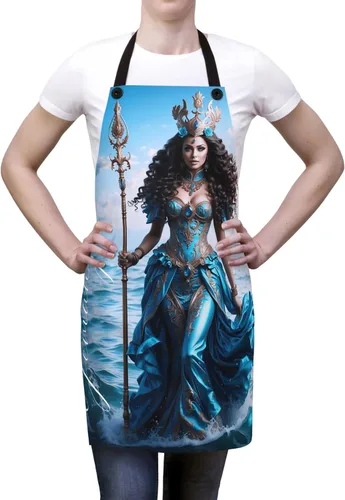 Miniatura 3 de Yemanja goddess of the Sea Apron Apron For Women Apron For Men Yemanja Apron Santeria Apron Madrina Apron Delantal Santo