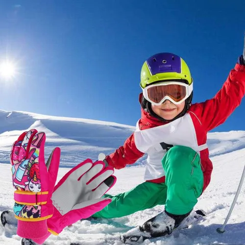 Miniatura 18 de Guantes de nieve para hombre y mujer, impermeables, para invierno, cálidos, para esquí, snowboard, guantes para mujer