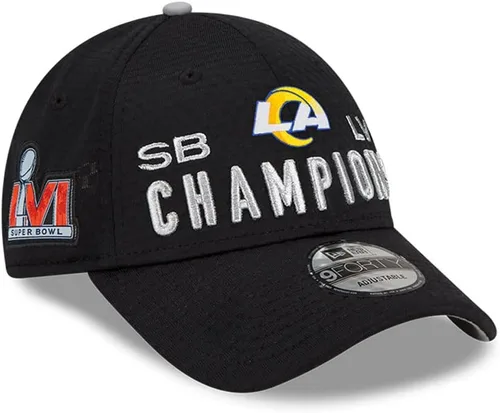 New Era NFL Super Bowl LVI Champions Locker Room Trophy Collection 9FORTY Gorra ajustable con cierre de presión para hombre