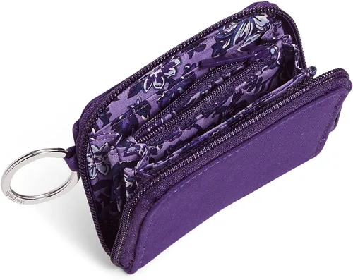 Miniatura 2 de Vera Bradley Cartera pequeña de algodón con cremallera para mujer con protección RFID