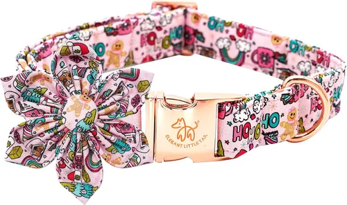 Miniatura 36 de Elegant little tail Collar de perro de San Patricio con flor, collares de perro con flores, trébol verde, regalo para mascotas, collares ajustables