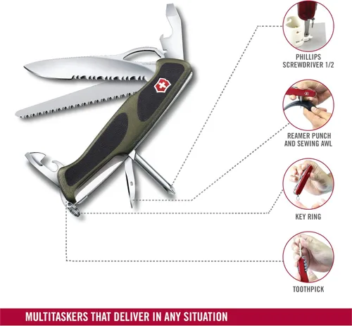 Miniatura 5 de Victorinox Swiss Army RangerGrip 178 Cuchillo de bolsillo multiherramienta