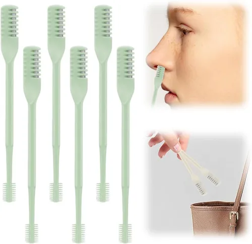 Miniatura 8 de Cortador de pelo nasal, 2026, nuevo recortador de vello de nariz para hombres y mujeres, herramienta de eliminación de vello manual portátil Beige