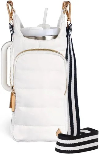 Miniatura 24 de WanderFull® Ranura con cremallera original HydroBag® HANDLE™ para mango, soporte para botella de agua cruzado manos libres y accesorios para vasos