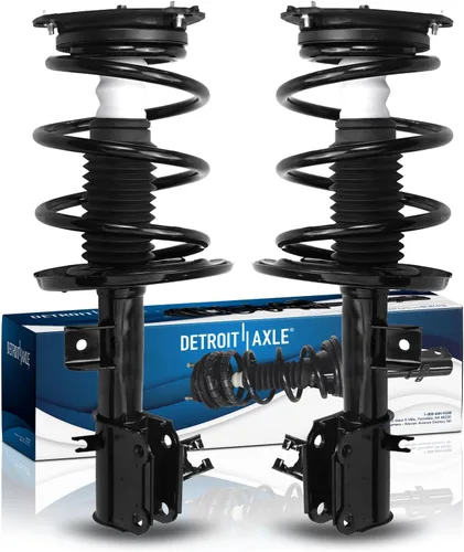 Miniatura 39 de Detroit Axle - Puntales 4WD para Ford Expedition Lincoln Navigator 1997-2002, 4 puntales completos con muelle helicoidal delantero trasero 1998 1999