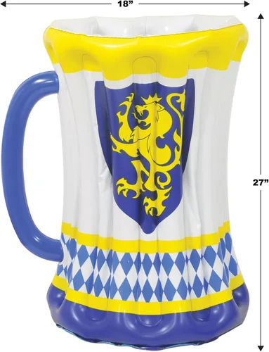 Miniatura 2 de Beistle Hielera inflable de la taza de cerveza del Oktoberfest – Enfriador de bebidas, contenedores de bebidas para fiestas, enfriador de bebidas