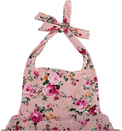 Miniatura 3 de China Rose 50's Floral Ruffles Mamelucos Vestido Sin Respaldo Traje De Baño Traje De B
