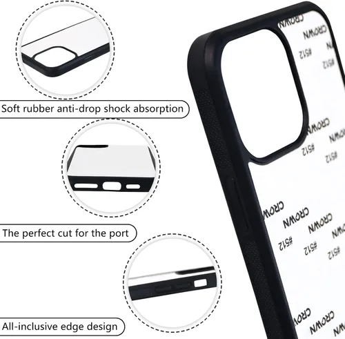 Miniatura 4 de 5 fundas de teléfono de sublimación para iPhone 13 Mini 5.4 pulgadas sublimación espacios en blanco imprimibles fundas de teléfono personalizadas