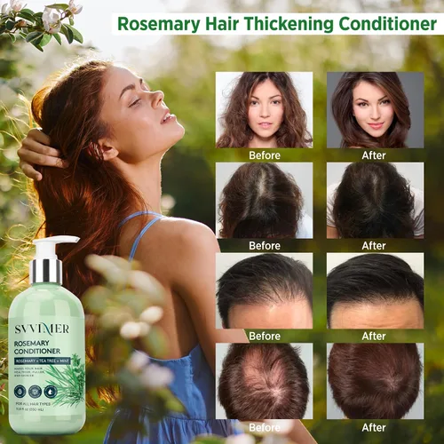 Miniatura 2 de Svvimer Acondicionador engrosador de romero: Producto hidratante espesante con biotina para mujeres y hombres - para cabello dañado, seco y fino 350