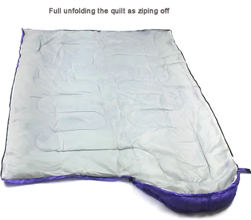 Miniatura 5 de Hi Hi - Saco de dormir ligero y portátil, impermeable, doble o individual, saco de dormir para mochileros, viajes, senderismo, camping, 3-4