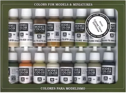 Miniatura 6 de Vallejo - Set de efectos de color modelo tonos tierra Pinturas acrílicas para modelado 16 botellas x 18 ml (0.60 fl.oz.)