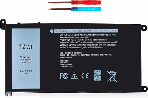WDX0R - Batería de repuesto para laptop Dell Inspiron 13 15 5000 7000 Series 5565 5570 7573 5379 5567 7378 5579 7560 7570 5568 7579 7375 5578 533
