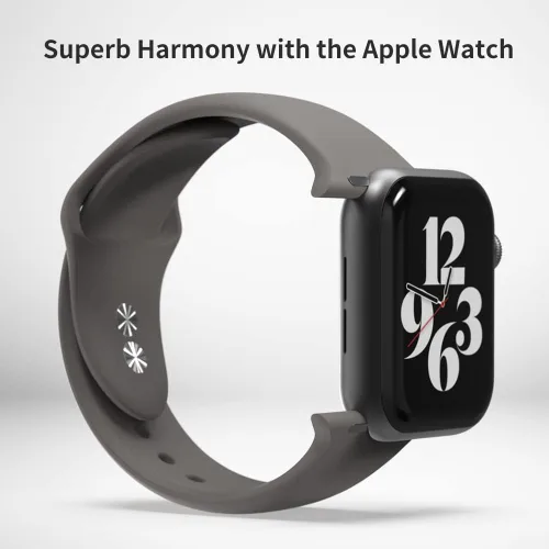 Miniatura 3 de Sinjimoru Correa de silicona para Apple Watch, compatible con Apple Watch de 1.496 in, 1.575 in, 1.614 in, 1.654 in, 1.732 in, 1.772 in, 1.929 in