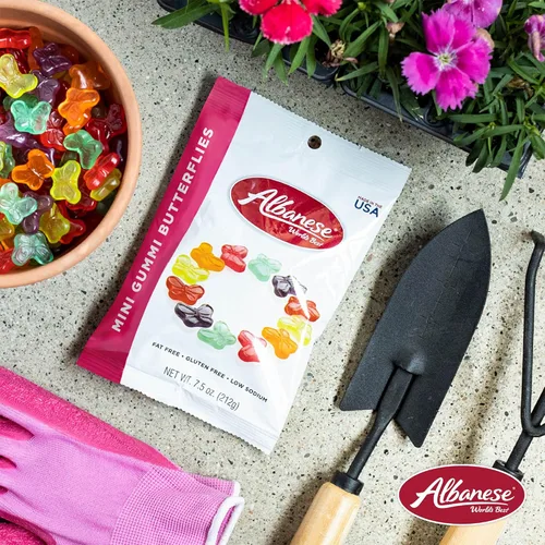 Miniatura 4 de Albanese World's Best Mini Gummi Butterflies, las mejores gomitas mini con forma de mariposa del mundo, bolsa de 7.5 oz