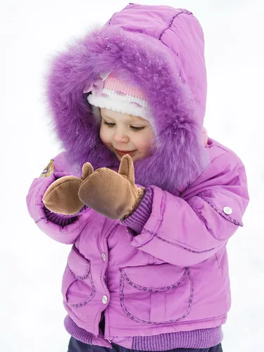 Miniatura 2 de 3 pares de guantes de vellón para niños, guantes cálidos de invierno para niños y niñas, guantes de esquí de nieve resistentes al viento