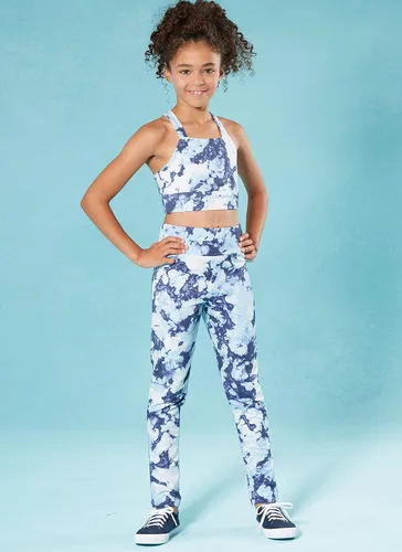 Miniatura 4 de McCall's M8374A - Chaqueta de punto atlética para niñas, top recortado y kit de patrón de costura de leggings, código M8374, tallas S-M-L
