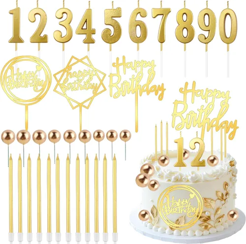 Miniatura 7 de Decoración de pastel de arco iris, 26 unidades, bolas de macarrón, decoraciones para tartas con flores, decoraciones para tartas temáticas
