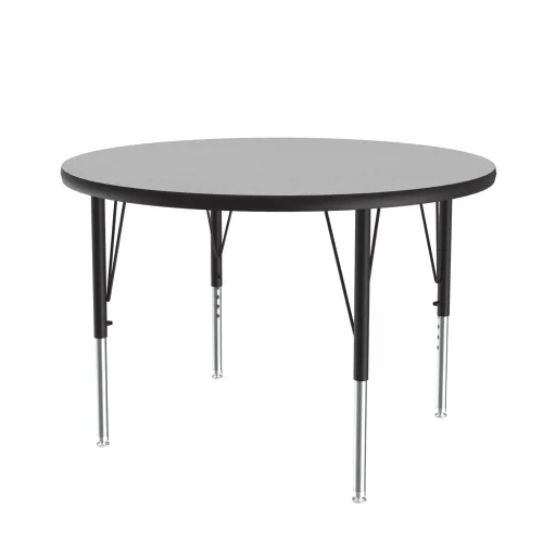 Miniatura 66 de Correll Mesa de Actividades Rectangular para Aula de 24"x36", Altura Ajustable (19"-29"), Granito Negro Laminado Térmico Fusionado Duradero