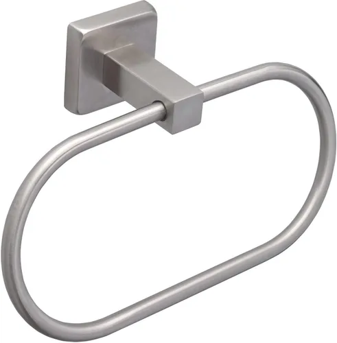 Miniatura 8 de TocTen Toallero de mano para baño, toalla de pared con estante de madera, toallero de mano de metal de alta calidad, accesorios de baño, colgador