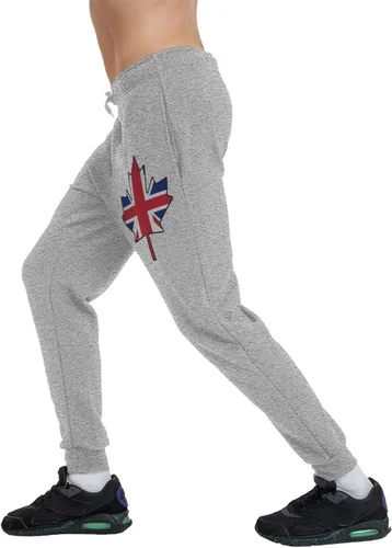 Miniatura 8 de British Flag Canada Maple Leaf Men's Casual Yoga Sweatpants Workout Athletic Elastic Waist Pants Outdoor Jogger Pants Black