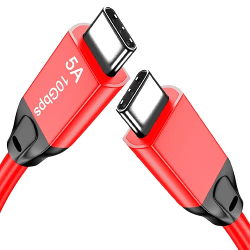 Miniatura 8 de Cable USB C a USB C 3.1 de 6.6 pies, cable USB 3.1 Gen 2 de 10 Gbps, cable de monitor 4K @60Hz y carga rápida de 100 W con marca E para Thunderbolt