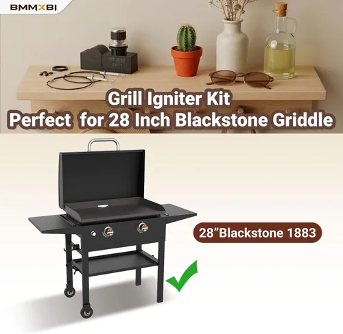 Miniatura 2 de Kit de Encendedor Electrónico de Plancha de 2 Salidas para Plancha Blackstone de 28 Pulgadas, Piezas de Repuesto de Encendedor de Chispa