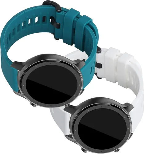 Miniatura 5 de kwmobile Correas compatibles con correas Huami Amazfit GTR (1.77 pulgadas) / GTR 2 / GTR 2e / GTR3 / GTR 3 Pro - 2 correas de silicona de repuesto