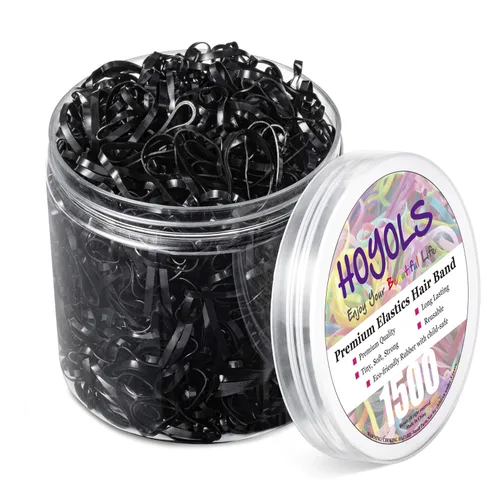 Miniatura 12 de HOYOLS Mini ligas elásticas para el pelo para niños pequeños, bandas de goma para coleta de caballo, para bebés y niñas (multicolor), TPU 1500 6.