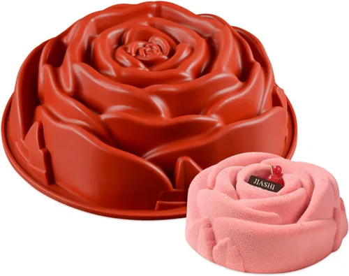 Miniatura 12 de Molde de silicona para hornear de casa de jengibre de Navidad de 10.2 pulgadas, bandeja de cumpleaños para aniversario de FantasyDay - Molde