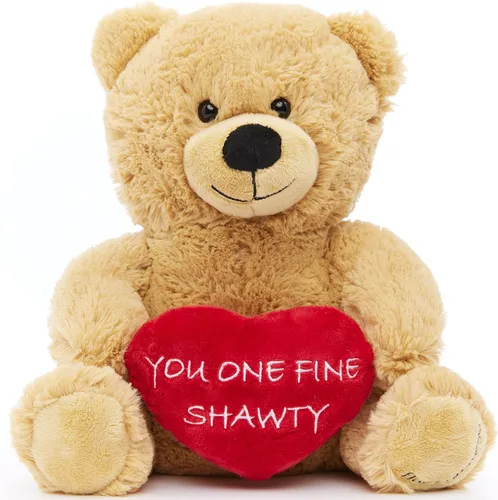 Hollabears You One Fine Shawty - Oso de peluche para el día de San Valentín de 10 pulgadas