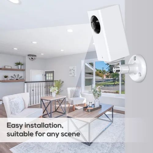 Miniatura 6 de FastSnail Soporte de pared compatible con Wyze Cam Pan V3 y Wyze Cam V4/V3 y Wyze Cam exterior/interior, soporte ajustable giratorio de 360 grados