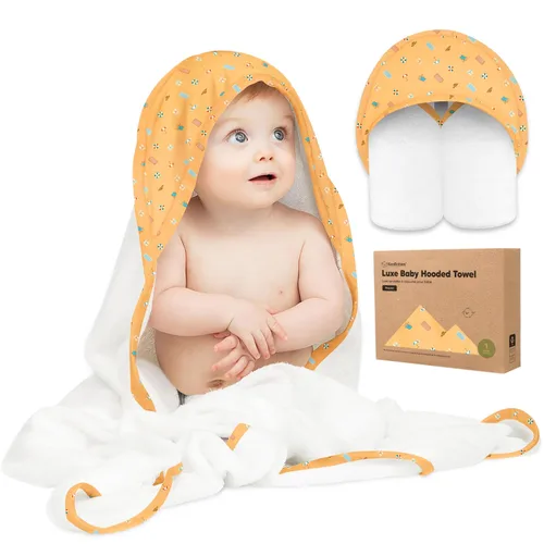 Miniatura 17 de KeaBabies Toalla de bebé con capucha para recién nacido, viscosa derivada de bambú, toallas de baño grandes con capucha para niños, niñas, niños