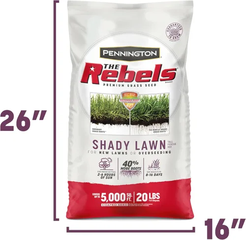 Miniatura 13 de Pennington The Rebels mezcla de semillas de césped Tall Fescue para zonas sombrías, 20 lb
