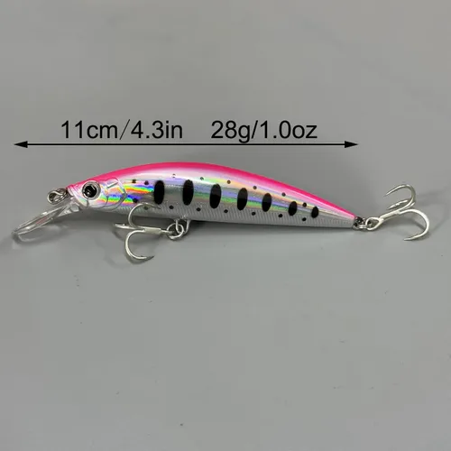 Miniatura 5 de 3 señuelos de pesca de alta calidad para lubina y perca, cebos biónicos realistas, material ABS duradero, ideal para pesca en agua dulce y salada