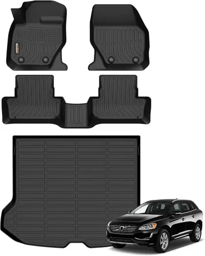 Miniatura 41 de Alfombrillas de TPE para Toyota Highlander 2014-2019 7 y 8 asientos, protección para todo tipo de clima, forros de piso de automóvil resistentes