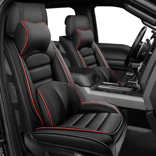 Miniatura 27 de Juego completo de fundas de asiento de automóvil para GMC Sierra 1500/2500/3500 Denali SLT AT4 AT4X Base Fundas de asientos 2008-2025, Protectores