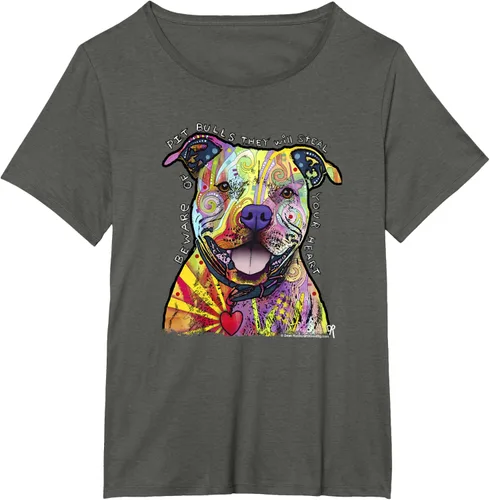 Miniatura 53 de Beware Of Pit Bulls, Dean Russo Pitbull Original - Camiseta para amantes de los perros, Negro