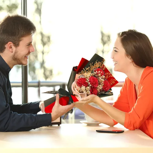 Miniatura 6 de Gloreyan 20 hojas de papel de regalo de flores, ramo de floristería para manualidades, ramo de flores frescas, envoltura impermeable, caja de 20
