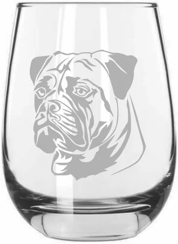 Miniatura 559 de Sakhalin Husky Dog - Copa de vino grabada personalizada de 15.25 onzas sin tallo