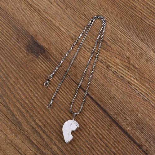 Miniatura 6 de COAI Collares con colgante de corazón en corazón para parejas