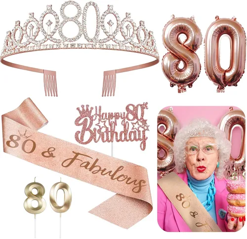 Miniatura 18 de Decoraciones de cumpleaños de 3 para ella – 5 regalos que incluyen corona de tercera tiara, banda, decoración de pasteles, globos, velas