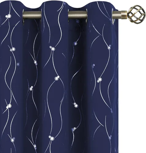 Miniatura 40 de BGment Cortinas cortas de oscurecimiento de habitación de 45 pulgadas de largo para ventanas pequeñas, cortinas con aislamiento térmico con ojales