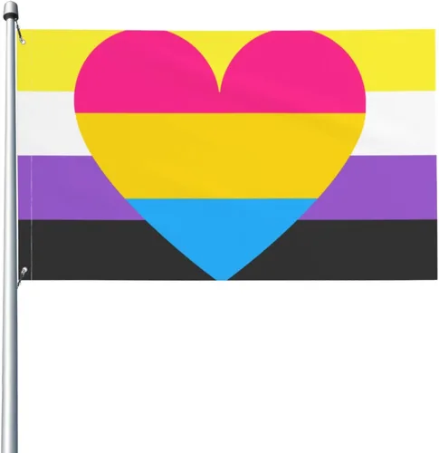 Miniatura 17 de Sapphic - Bandera de orgullo rosa para fiesta de bienvenida al aire libre, decoración exterior para el hogar, casa, jardín, patio, bandera grande