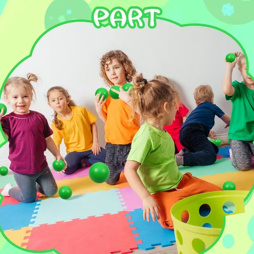 Miniatura 5 de Pelotas de espuma verde para aliviar el estrés para niños y adultos, juguetes sensoriales para aliviar la ansiedad, TDAH, autismo (verde)