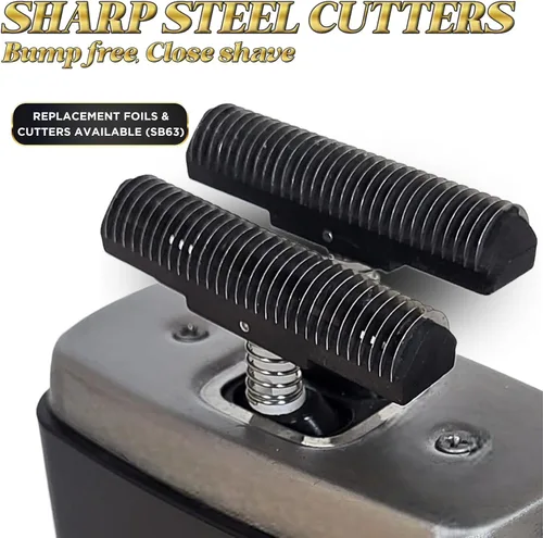 Miniatura 3 de Supreme Trimmer Lámina de repuesto y cortador SB63 Lámina hipoalergénica para Crunch STF602 Negro